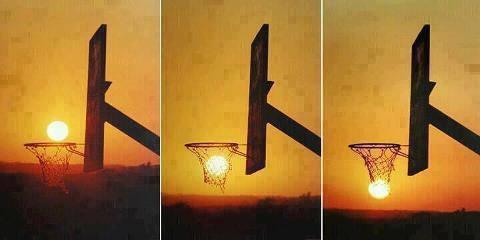 Luna efecto basquetbol