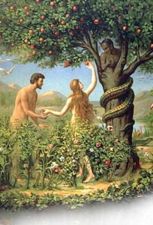 serpiente Adan y Eva